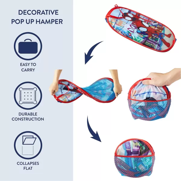 Idea Nuova JoJo Siwa Pop Up Hamper with Durable Carry Handles, 21'' H x 13.5'' W X 13.5'' L