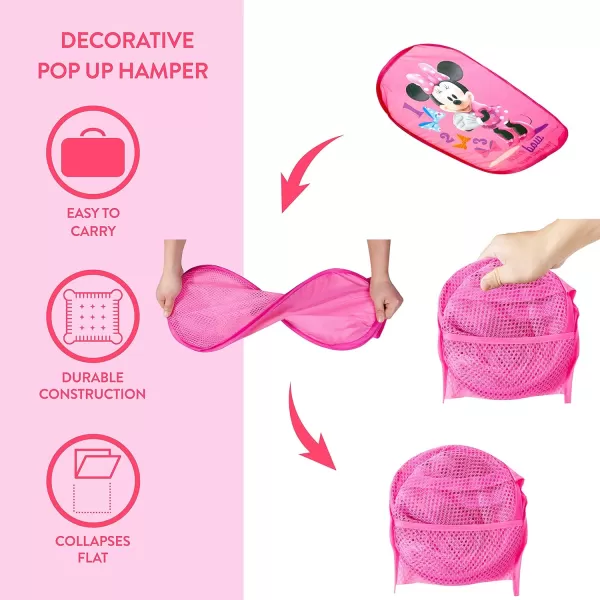 Idea Nuova JoJo Siwa Pop Up Hamper with Durable Carry Handles, 21'' H x 13.5'' W X 13.5'' L
