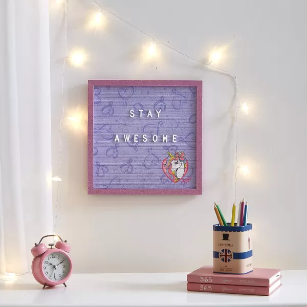 Idea Nuova JoJo Siwa Push Pin Letter Memo Board with 145 Characters, 12"x12"