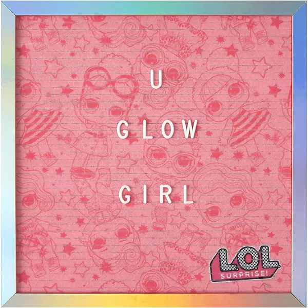Idea Nuova JoJo Siwa Push Pin Letter Memo Board with 145 Characters, 12"x12"