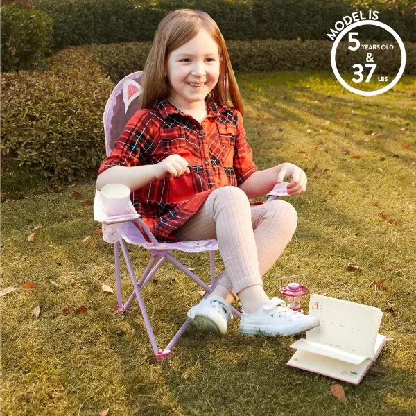 Idea Nuova Kids Indoor-Outdoor Folding Camp Chair with Carry Case, Cocomelon