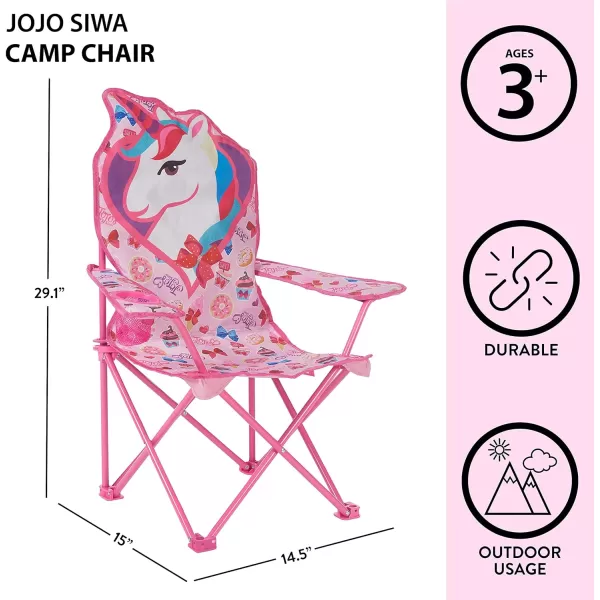 Idea Nuova Kids Indoor-Outdoor Folding Camp Chair with Carry Case, Cocomelon