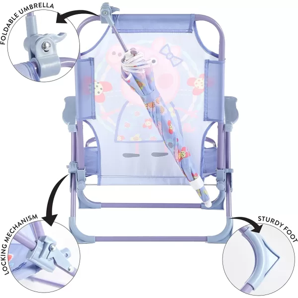 Idea Nuova Kids Outdoor Beach Chair with Umbrella, Gabby's Dollhouse