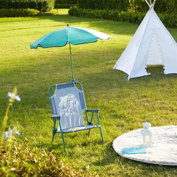 Idea Nuova Kids Outdoor Beach Chair with Umbrella, Gabby's Dollhouse