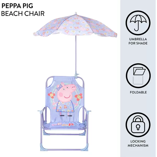 Idea Nuova Kids Outdoor Beach Chair with Umbrella, Gabby's Dollhouse