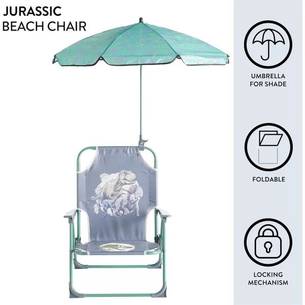 Idea Nuova Kids Outdoor Beach Chair with Umbrella, Gabby's Dollhouse