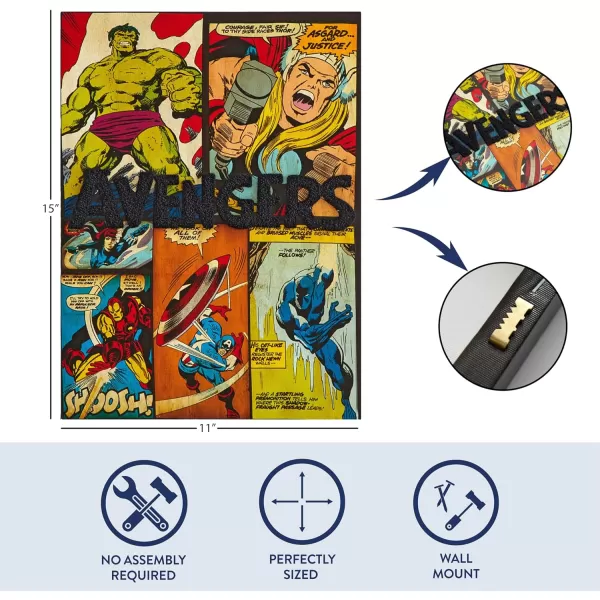 Idea Nuova Marvel Spiderman Canvas Wall Art and Décor with 3D Tufting, 11" Wx15 H