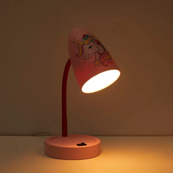 Idea Nuova Star Wars The Mandalorian Switch Operated LED Task Table and Desk Lamp with Charging Outlet