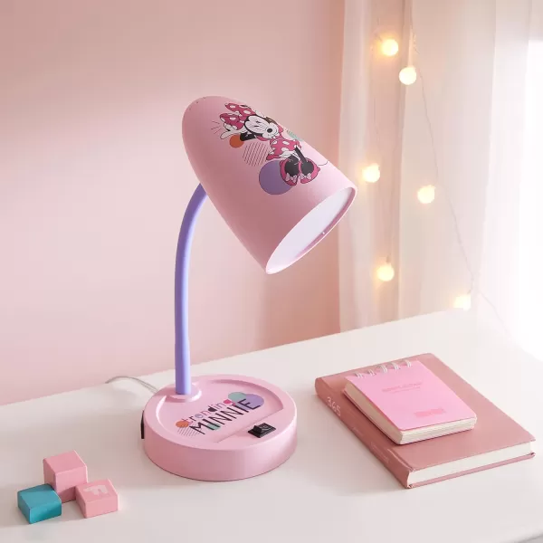 Idea Nuova Star Wars The Mandalorian Switch Operated LED Task Table and Desk Lamp with Charging Outlet