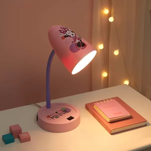 Idea Nuova Star Wars The Mandalorian Switch Operated LED Task Table and Desk Lamp with Charging Outlet