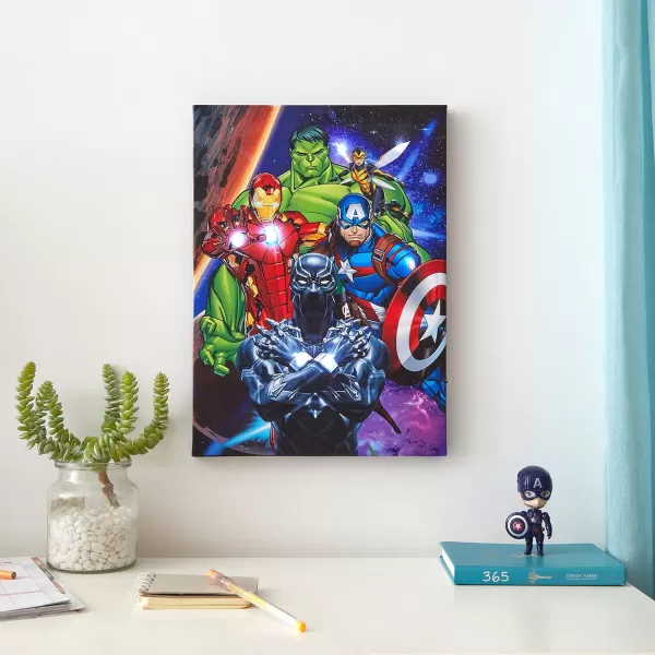 Idea Nuova Star Wars: The Mandalorian featuring The Child LED Canvas Wall Art, 15.75"x11.5"