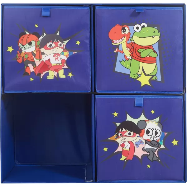 Marvel Spiderman Collapsible Storage Cubby Organizer and Bookshelf with 3 Collapsible Cubes
