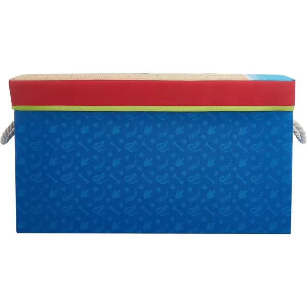 Marvel Spiderman Collapsible Toy Storage Bench and Ottoman, 14.5" H x 14.5" D x 25" L