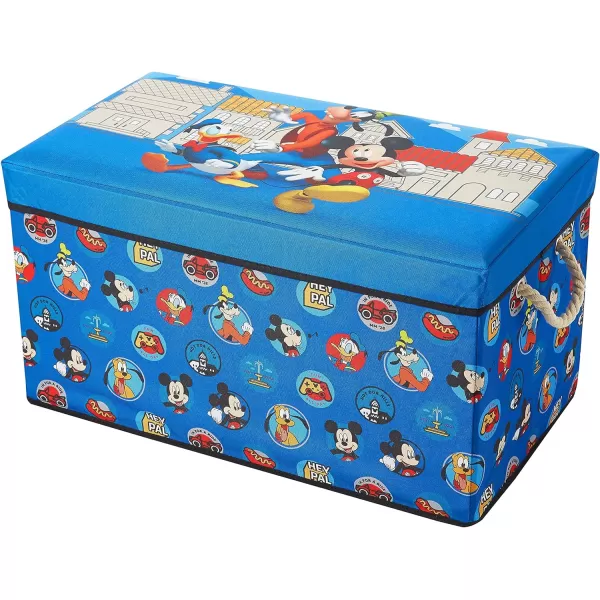 Marvel Spiderman Collapsible Toy Storage Bench and Ottoman, 14.5" H x 14.5" D x 25" L