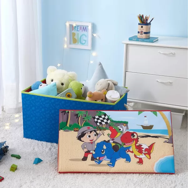 Marvel Spiderman Collapsible Toy Storage Bench and Ottoman, 14.5" H x 14.5" D x 25" L