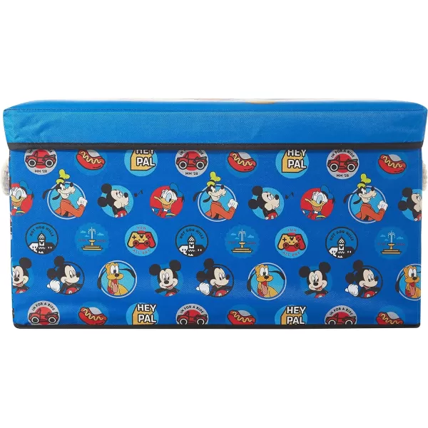Marvel Spiderman Collapsible Toy Storage Bench and Ottoman, 14.5" H x 14.5" D x 25" L