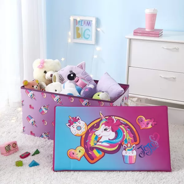 Marvel Spiderman Collapsible Toy Storage Bench and Ottoman, 14.5" H x 14.5" D x 25" L