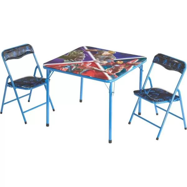 Baby Shark 3 Piece Children's Activity Square Table and Chair Set, Ages 3+