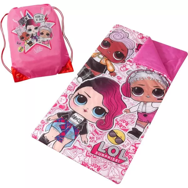 Idea Nuova 2 Piece Drawstring Sling Carry Bag with Sleeping Slumber Bag
