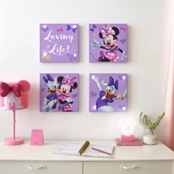 Idea Nuova Baby Shark 4 Pack Square Canvas Wall Art Set, 11''x11'' each