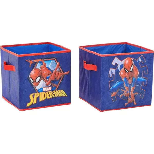 Idea Nuova Baby Shark Collapsible Storage Cubes, Set of 2, 10"x10",Baby Shark Blue/Yellow