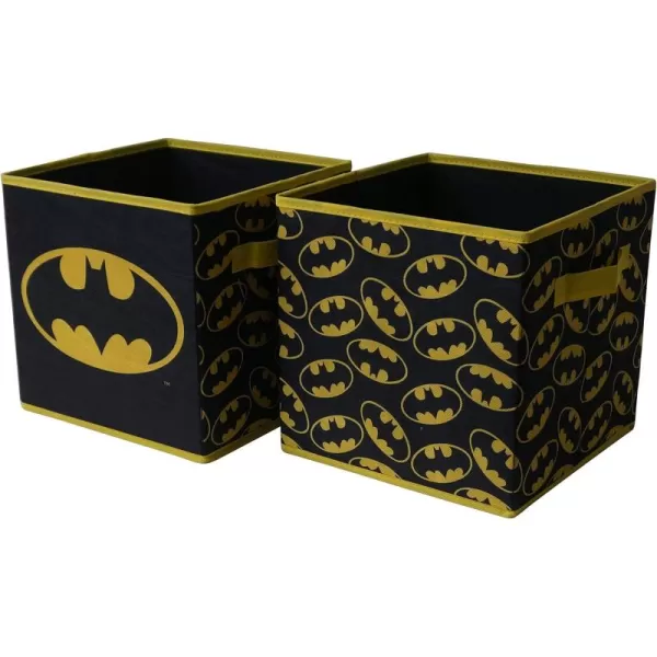 Idea Nuova Baby Shark Collapsible Storage Cubes, Set of 2, 10"x10",Baby Shark Blue/Yellow