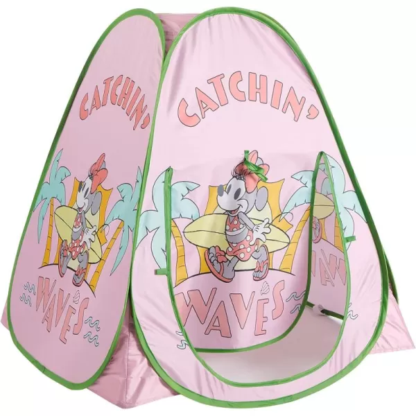 Idea Nuova Disney Minnie Mouse Collapsible Pop Up Indoor Outdoor Play Tent with UV Protection for Toddlers and Kids, 28" W x 28" L x 30" H