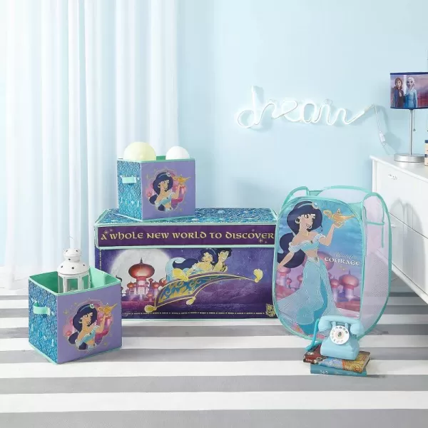 Idea Nuova JoJo Siwa 4 Piece Storage Solution Set with Pop Up Hamper, Collapsible Storage Trunk and 2 Nestable Storage Bins