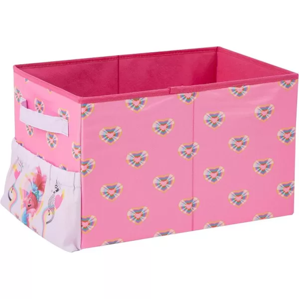 Idea Nuova JoJo Siwa Kids Collapsible Storage Organizer Bin with Front Pocket,9" H x 10" W x 15" L