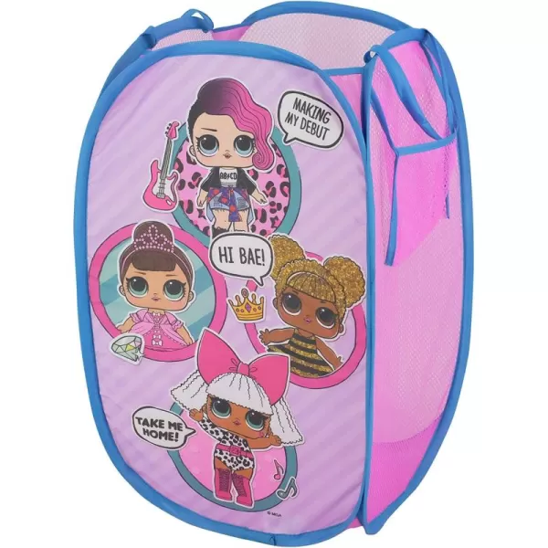 Idea Nuova JoJo Siwa Pop Up Hamper with Durable Carry Handles, 21'' H x 13.5'' W X 13.5'' L