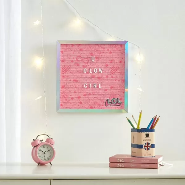 Idea Nuova JoJo Siwa Push Pin Letter Memo Board with 145 Characters, 12"x12"