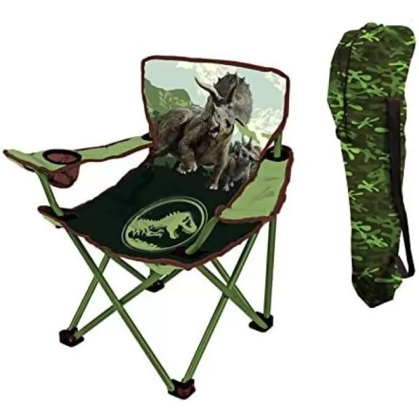 Idea Nuova Kids Indoor-Outdoor Folding Camp Chair with Carry Case, Cocomelon