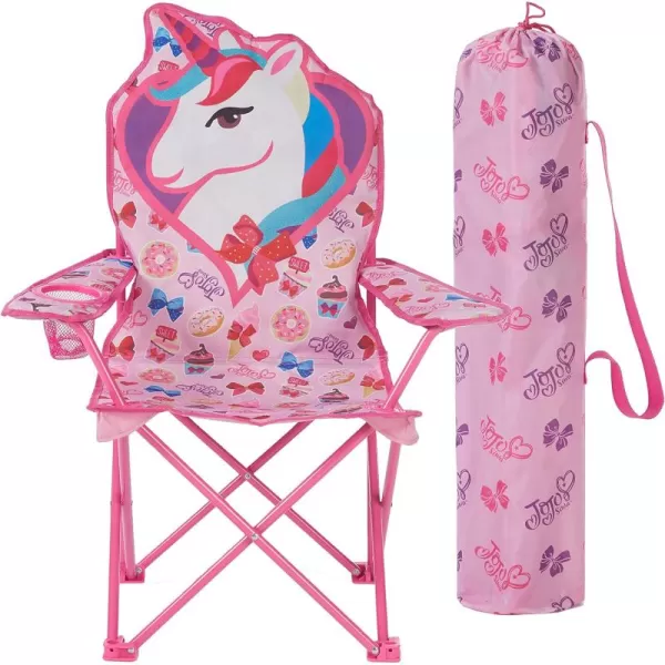 Idea Nuova Kids Indoor-Outdoor Folding Camp Chair with Carry Case, Cocomelon
