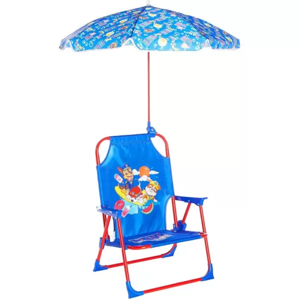 Idea Nuova Kids Outdoor Beach Chair with Umbrella, Gabby's Dollhouse