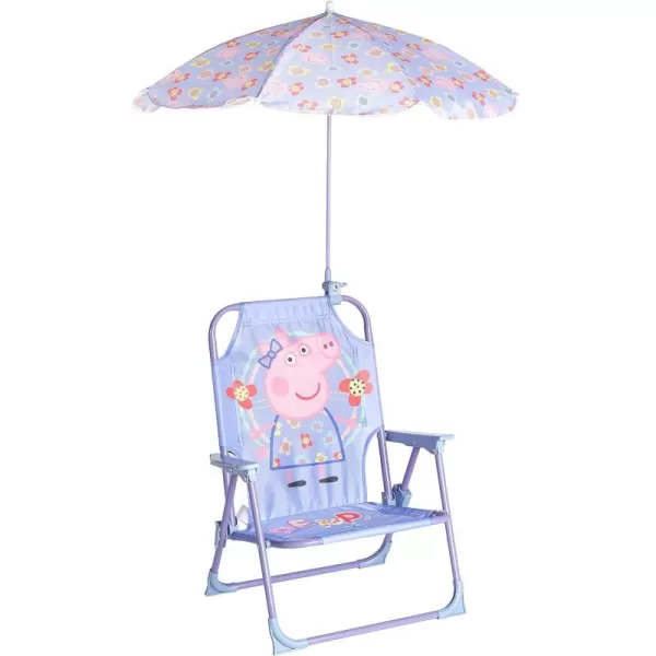 Idea Nuova Kids Outdoor Beach Chair with Umbrella, Gabby's Dollhouse