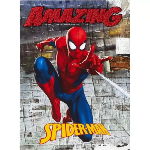 Idea Nuova Marvel Spiderman Canvas Wall Art and Décor with 3D Tufting, 11" Wx15 H