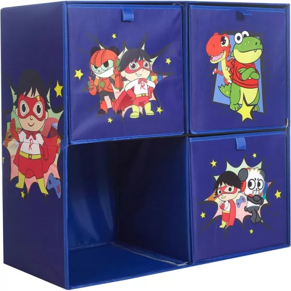 Marvel Spiderman Collapsible Storage Cubby Organizer and Bookshelf with 3 Collapsible Cubes