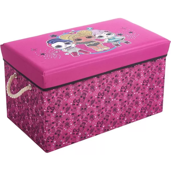 Marvel Spiderman Collapsible Toy Storage Bench and Ottoman, 14.5" H x 14.5" D x 25" L