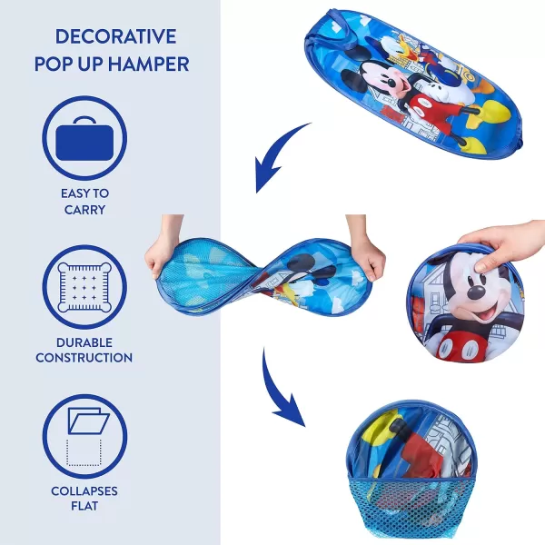 Disney Aladdin Pop Up Hamper with Durable Carry Handles, 21" H x 13.5" W X 13.5" L