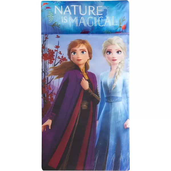 Disney Frozen 2 Foldable Slumber Cot with Detachable Printed Sleeping Bag Featuring Anna &amp; Elsa, Ages 3+