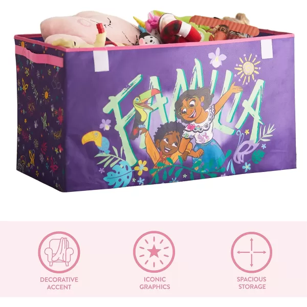 Idea Nuova Disney Mickey Mouse Collapsible Children’s Toy Storage Trunk, Durable with Soft Lid, 28.5"x 14.5"x16"