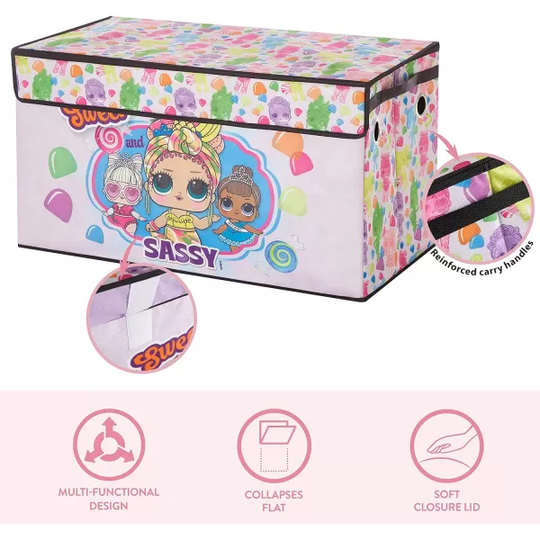 Idea Nuova Disney Mickey Mouse Collapsible Children’s Toy Storage Trunk, Durable with Soft Lid, 28.5"x 14.5"x16"