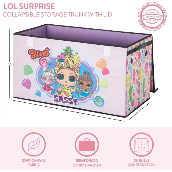 Idea Nuova Disney Mickey Mouse Collapsible Children’s Toy Storage Trunk, Durable with Soft Lid, 28.5"x 14.5"x16"