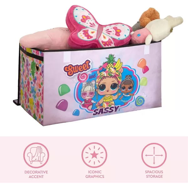Idea Nuova Disney Mickey Mouse Collapsible Children’s Toy Storage Trunk, Durable with Soft Lid, 28.5"x 14.5"x16"