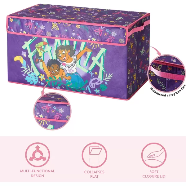 Idea Nuova Disney Mickey Mouse Collapsible Children’s Toy Storage Trunk, Durable with Soft Lid, 28.5"x 14.5"x16"