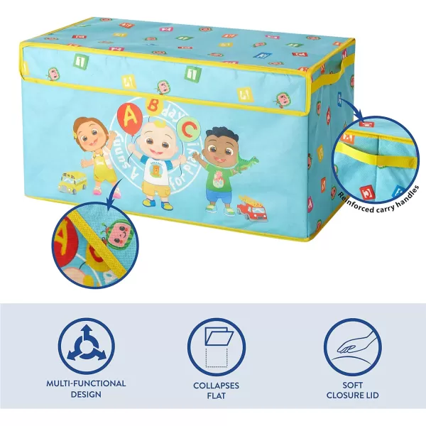 Idea Nuova Disney Mickey Mouse Collapsible Children’s Toy Storage Trunk, Durable with Soft Lid, 28.5"x 14.5"x16"