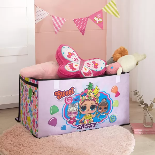 Idea Nuova Disney Mickey Mouse Collapsible Children’s Toy Storage Trunk, Durable with Soft Lid, 28.5"x 14.5"x16"