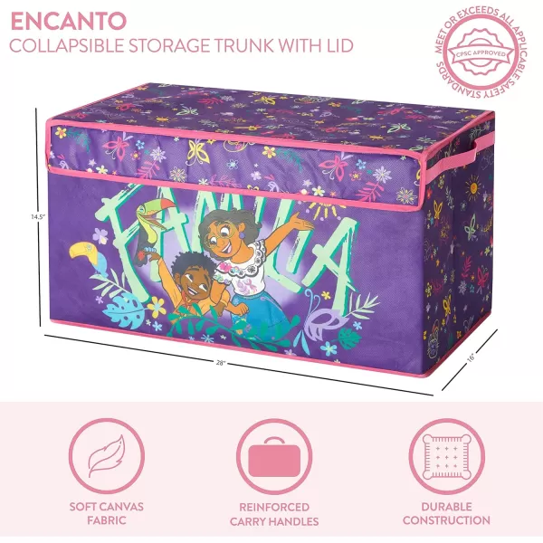 Idea Nuova Disney Mickey Mouse Collapsible Children’s Toy Storage Trunk, Durable with Soft Lid, 28.5"x 14.5"x16"