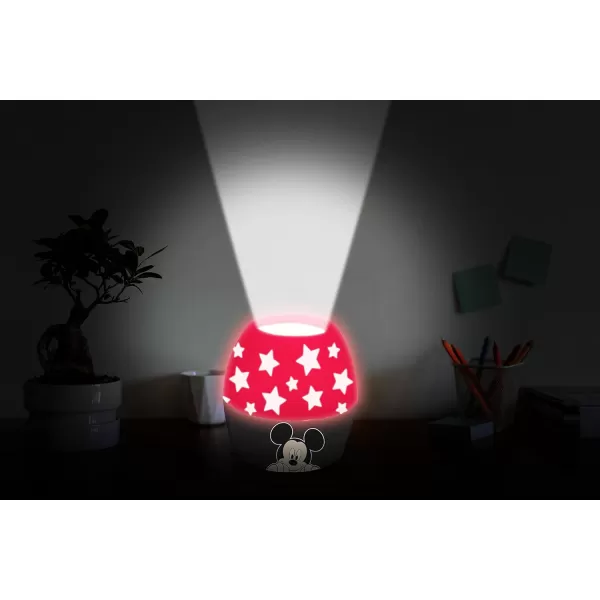 Idea Nuova Disney Mickey Mouse Scene Projection Kids Lamp and Nightlight
