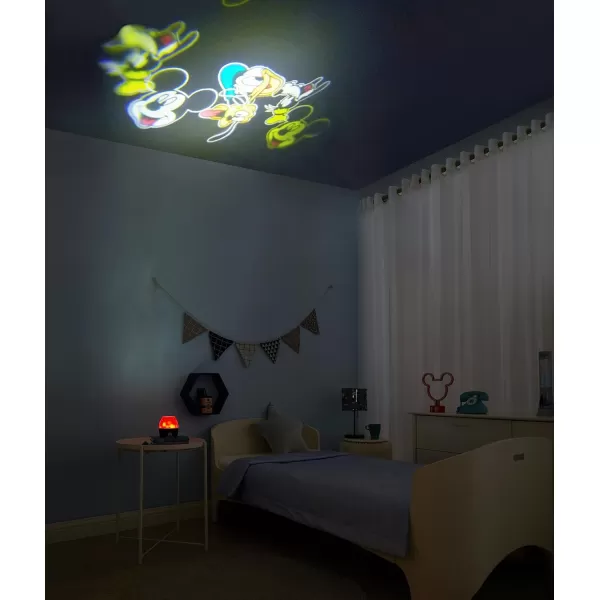 Idea Nuova Disney Mickey Mouse Scene Projection Kids Lamp and Nightlight